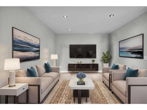 1907 Westmount Road Nw, Calgary, AB - Indoor Photo Showing Living Room