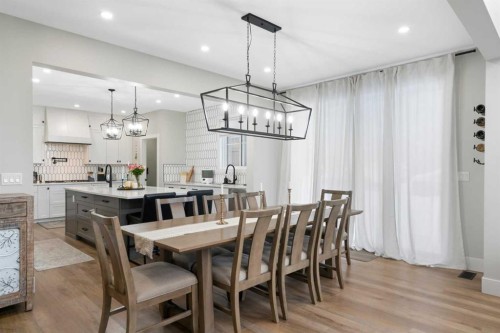 116 Centre Avenue Ne, Airdrie, AB - Indoor Photo Showing Dining Room
