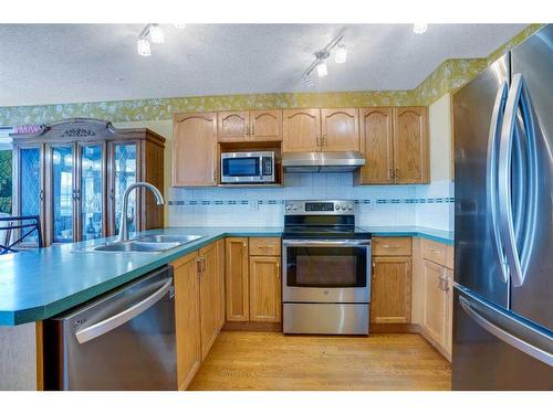 115 Coral Springs Circle Ne, Calgary, AB - Indoor Photo Showing Kitchen With Double Sink