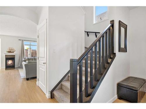 519 Auburn Bay Heights Se, Calgary, AB - Indoor Photo Showing Living Room