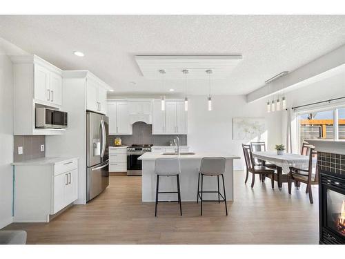 519 Auburn Bay Heights Se, Calgary, AB - Indoor Photo Showing Kitchen With Stainless Steel Kitchen With Upgraded Kitchen