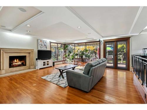 612 Varsity Estates Place Nw, Calgary, AB - Indoor Photo Showing Living Room With Fireplace