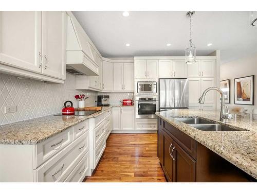 274 Cranleigh Place Se, Calgary, AB - Indoor Photo Showing Kitchen With Stainless Steel Kitchen With Double Sink With Upgraded Kitchen