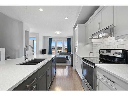 16 Howse Drive Ne, Calgary, AB - Indoor Photo Showing Kitchen With Double Sink With Upgraded Kitchen