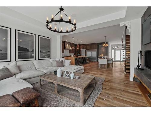 2005 48 Avenue Sw, Calgary, AB - Indoor Photo Showing Living Room With Fireplace