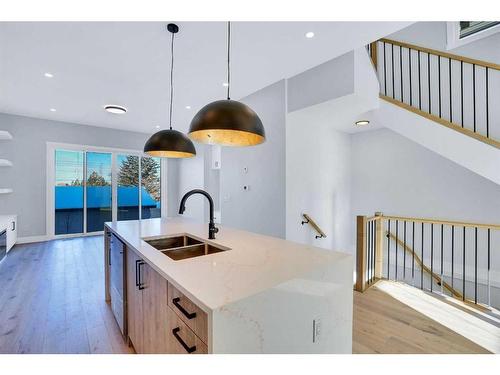 2110 23 Avenue Sw, Calgary, AB - Indoor Photo Showing Kitchen With Double Sink With Upgraded Kitchen