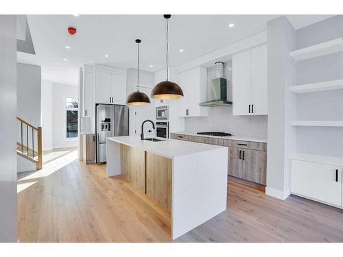 2110 23 Avenue Sw, Calgary, AB - Indoor Photo Showing Kitchen With Upgraded Kitchen