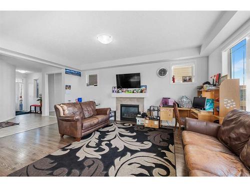 106 Cityscape Way Ne, Calgary, AB - Indoor Photo Showing Living Room With Fireplace