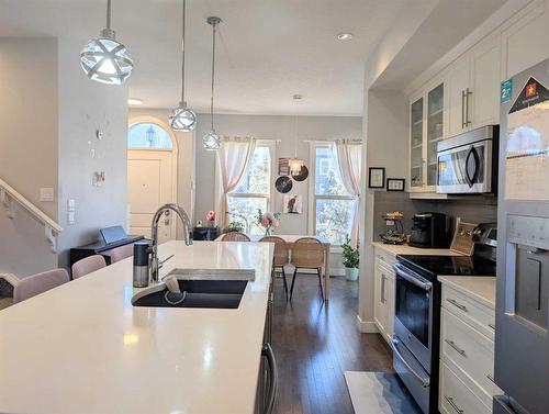 18 Sage Meadows Terrace Nw, Calgary, AB - Indoor Photo Showing Kitchen With Upgraded Kitchen