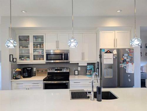 18 Sage Meadows Terrace Nw, Calgary, AB - Indoor Photo Showing Kitchen With Upgraded Kitchen