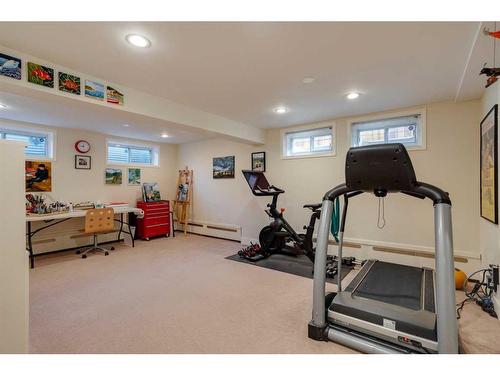 73 Holden Road Sw, Calgary, AB - Indoor Photo Showing Gym Room