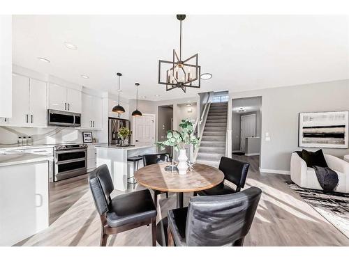 29 Silverado Skies Drive Sw, Calgary, AB - Indoor Photo Showing Dining Room