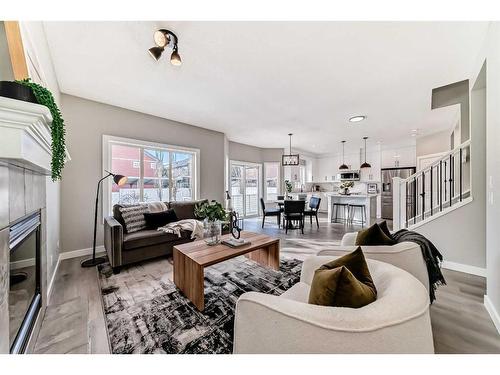 29 Silverado Skies Drive Sw, Calgary, AB - Indoor Photo Showing Living Room