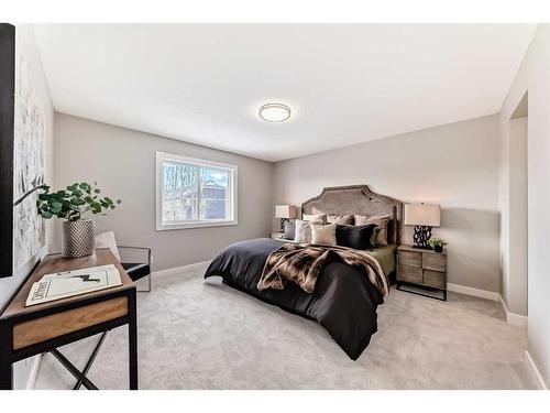 29 Silverado Skies Drive Sw, Calgary, AB - Indoor Photo Showing Bedroom