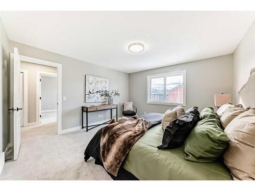 29 Silverado Skies Drive Sw, Calgary, AB - Indoor Photo Showing Bedroom