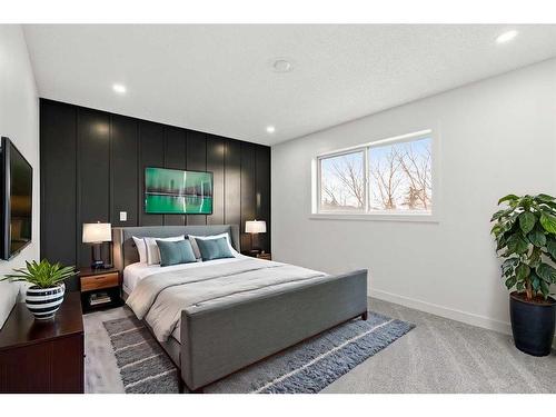 16 Erin Circle Se, Calgary, AB - Indoor Photo Showing Bedroom