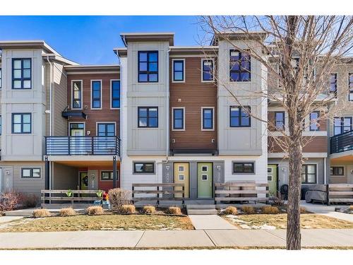 400 Walden Parade Se, Calgary, AB - Outdoor With Balcony With Facade