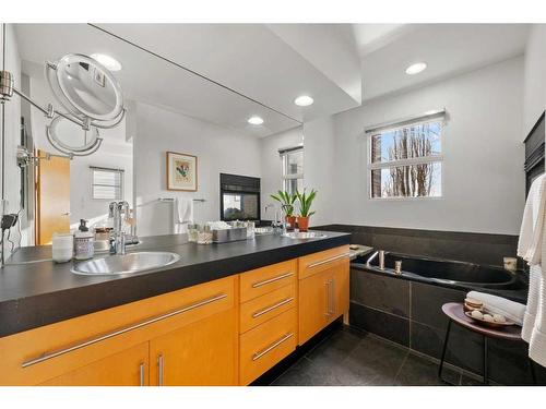 2203 32 Avenue Sw, Calgary, AB - Indoor Photo Showing Kitchen With Double Sink