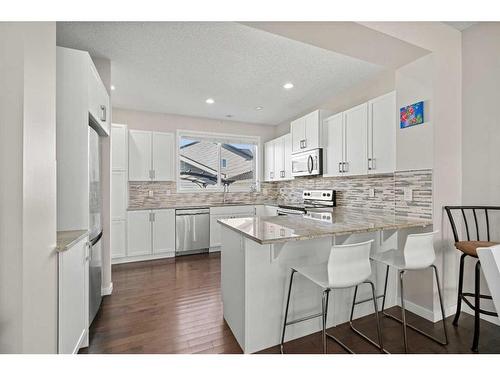 116 New Brighton Grove Se, Calgary, AB - Indoor Photo Showing Kitchen With Upgraded Kitchen