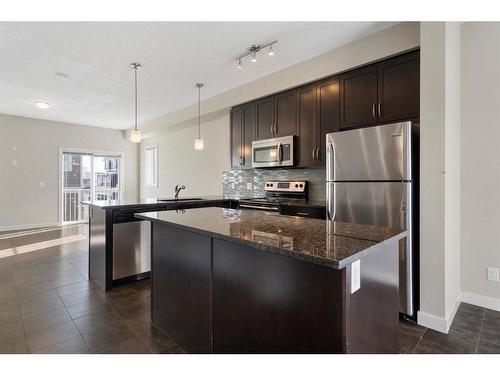 16 Redstone Circle Ne, Calgary, AB - Indoor Photo Showing Kitchen With Stainless Steel Kitchen With Upgraded Kitchen