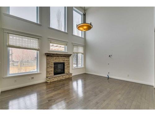 44 West Coach Road Sw, Calgary, AB - Indoor With Fireplace