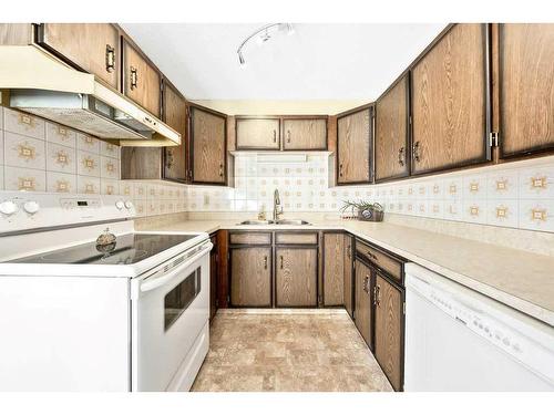 619 Templeside Road Ne, Calgary, AB - Indoor Photo Showing Kitchen With Double Sink