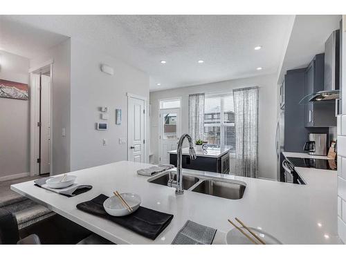 39 Masters Square Se, Calgary, AB - Indoor Photo Showing Kitchen With Double Sink With Upgraded Kitchen