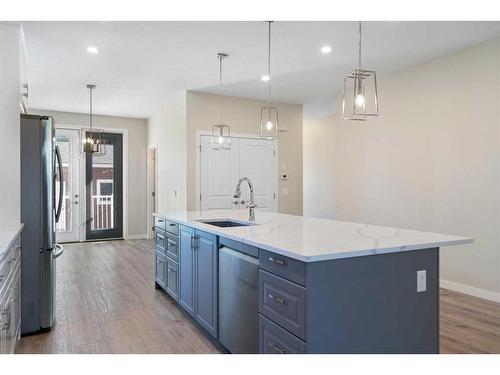 1224 18A Street Ne, Calgary, AB - Indoor Photo Showing Kitchen With Upgraded Kitchen