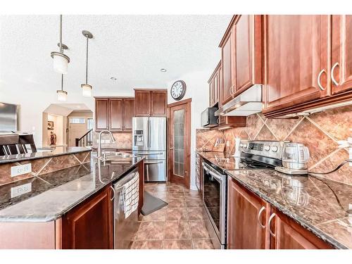 153 Chapalina Heights Se, Calgary, AB - Indoor Photo Showing Kitchen With Upgraded Kitchen