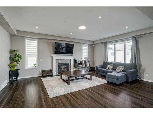 40 Cityscape Crescent Ne, Calgary, AB - Indoor Photo Showing Living Room With Fireplace