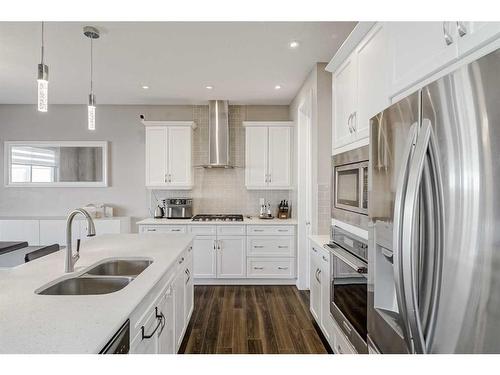 40 Cityscape Crescent Ne, Calgary, AB - Indoor Photo Showing Kitchen With Stainless Steel Kitchen With Double Sink With Upgraded Kitchen