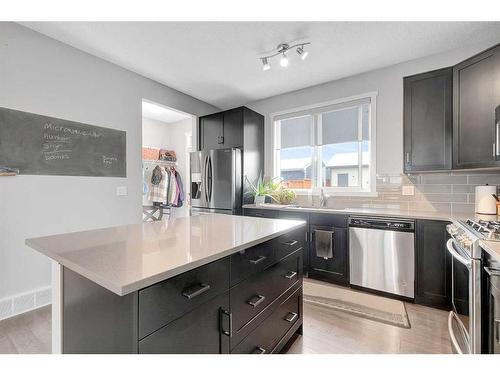 810 Walden Drive Se, Calgary, AB - Indoor Photo Showing Kitchen With Stainless Steel Kitchen With Upgraded Kitchen