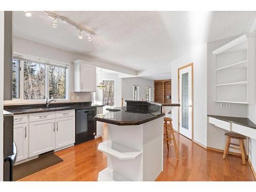 100 Anatapi Lane Sw, Calgary, AB - Indoor Photo Showing Kitchen With Double Sink