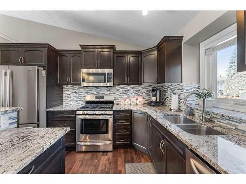 20 Sun Harbour Close Se, Calgary, AB - Indoor Photo Showing Kitchen With Double Sink With Upgraded Kitchen