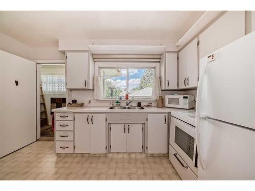 120 41 Avenue Nw, Calgary, AB - Indoor Photo Showing Kitchen With Double Sink