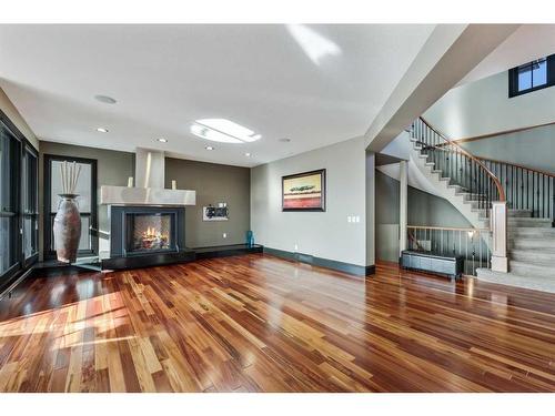 43 Cranleigh Manor Se, Calgary, AB - Indoor With Fireplace