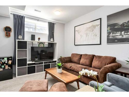 336 Cranfield Common Se, Calgary, AB - Indoor Photo Showing Living Room