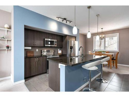 336 Cranfield Common Se, Calgary, AB - Indoor Photo Showing Kitchen With Stainless Steel Kitchen With Upgraded Kitchen