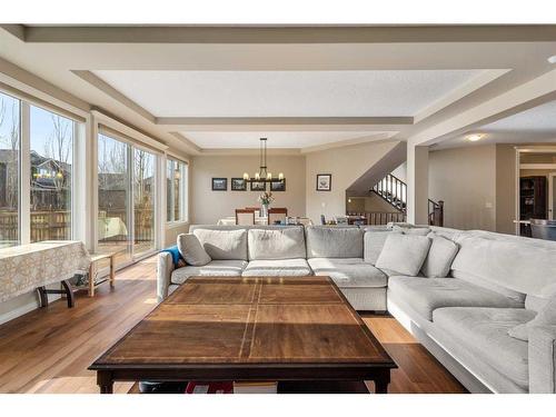 156 Auburn Sound Circle Se, Calgary, AB - Indoor Photo Showing Living Room