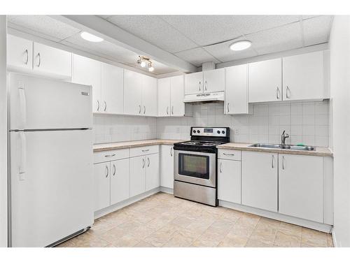 9 Saddlemead Road Ne, Calgary, AB - Indoor Photo Showing Kitchen With Double Sink