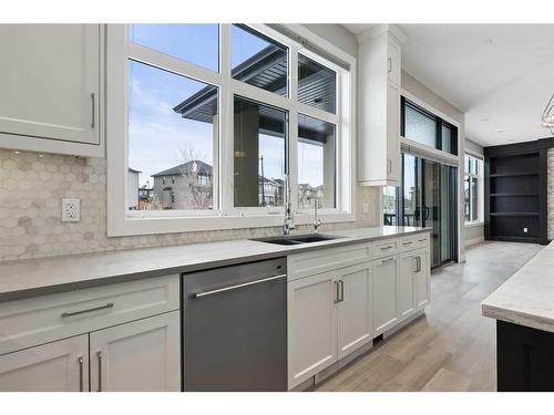 75 Aspen Summit Court Sw, Calgary, AB - Indoor Photo Showing Kitchen With Double Sink