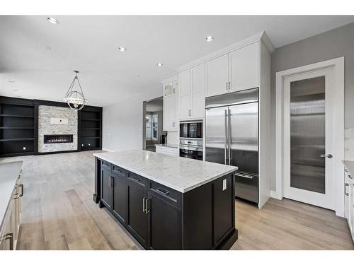 75 Aspen Summit Court Sw, Calgary, AB - Indoor Photo Showing Kitchen With Stainless Steel Kitchen With Upgraded Kitchen