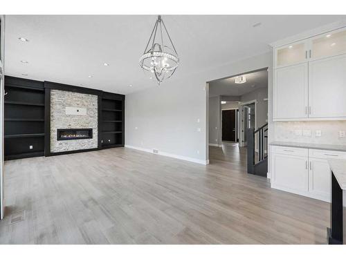 75 Aspen Summit Court Sw, Calgary, AB - Indoor With Fireplace