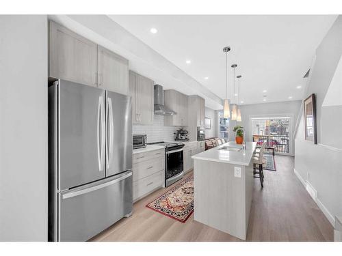 615 Sage Hill Grove Nw, Calgary, AB - Indoor Photo Showing Kitchen With Stainless Steel Kitchen With Upgraded Kitchen