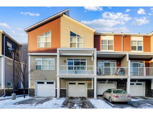 634 Redstone View Ne, Calgary, AB - Outdoor With Balcony With Facade