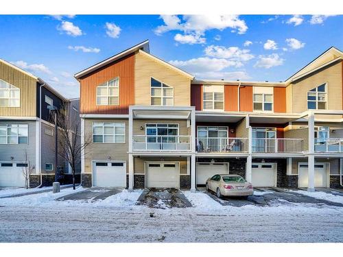 634 Redstone View Ne, Calgary, AB - Outdoor With Balcony With Facade