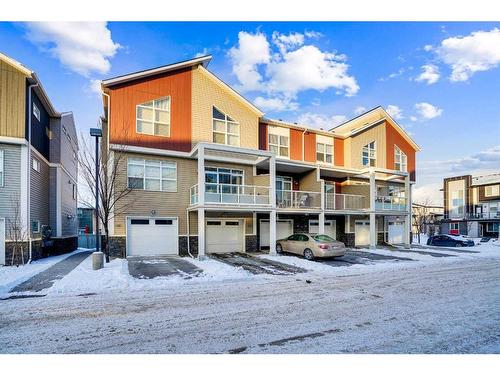 634 Redstone View Ne, Calgary, AB - Outdoor With Balcony With Facade