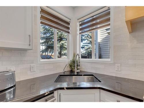 20 Weston Drive Sw, Calgary, AB - Indoor Photo Showing Kitchen With Double Sink