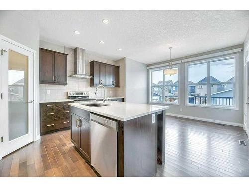 459 Mahogany Terrace Se, Calgary, AB - Indoor Photo Showing Kitchen With Upgraded Kitchen