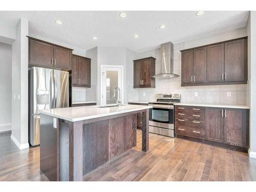 459 Mahogany Terrace Se, Calgary, AB - Indoor Photo Showing Kitchen With Upgraded Kitchen